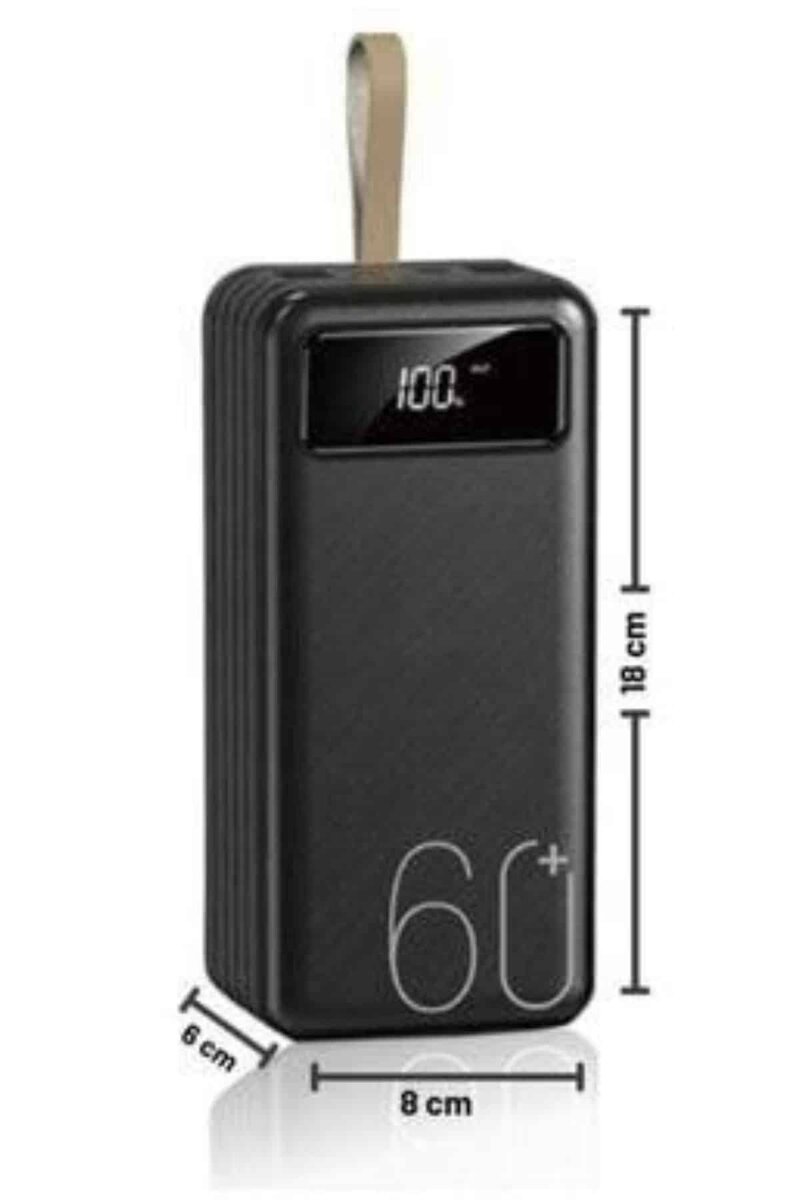Powerbank Yüksek Kapasiteli 60.000 Mah Hızlı Şarj Şarj Özellikli Batarya 2 Powerbank Yüksek Kapasiteli 60.000 Mah Hızlı Şarj Şarj Özellikli Batarya - Görsel 2