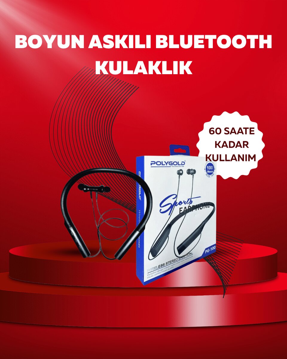 Polygold PG-100 Bluetooth 5.0 Boyun Bantlı Kulaklık – 50 Saat Konuşma Süresi Type-C Şarj 1 Polygold PG-100 Bluetooth 5.0 Boyun Bantlı Kulaklık – 50 Saat Konuşma Süresi Type-C Şarj