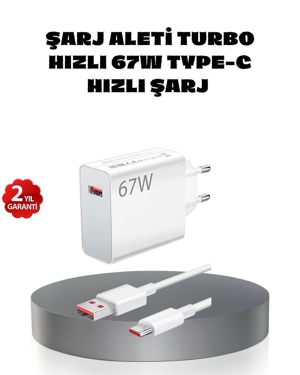 67W Turbo Type-C Hızlı Şarj Adaptörü – Akıllı Koruma Çipli Hızlı Şarj Destekli 1 67W Turbo Type-C Hızlı Şarj Adaptörü – Akıllı Koruma Çipli Hızlı Şarj Destekli