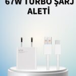 67 Watt Güçlü Şarj Aleti Samsung S23 Ultra S24 Uyumlu