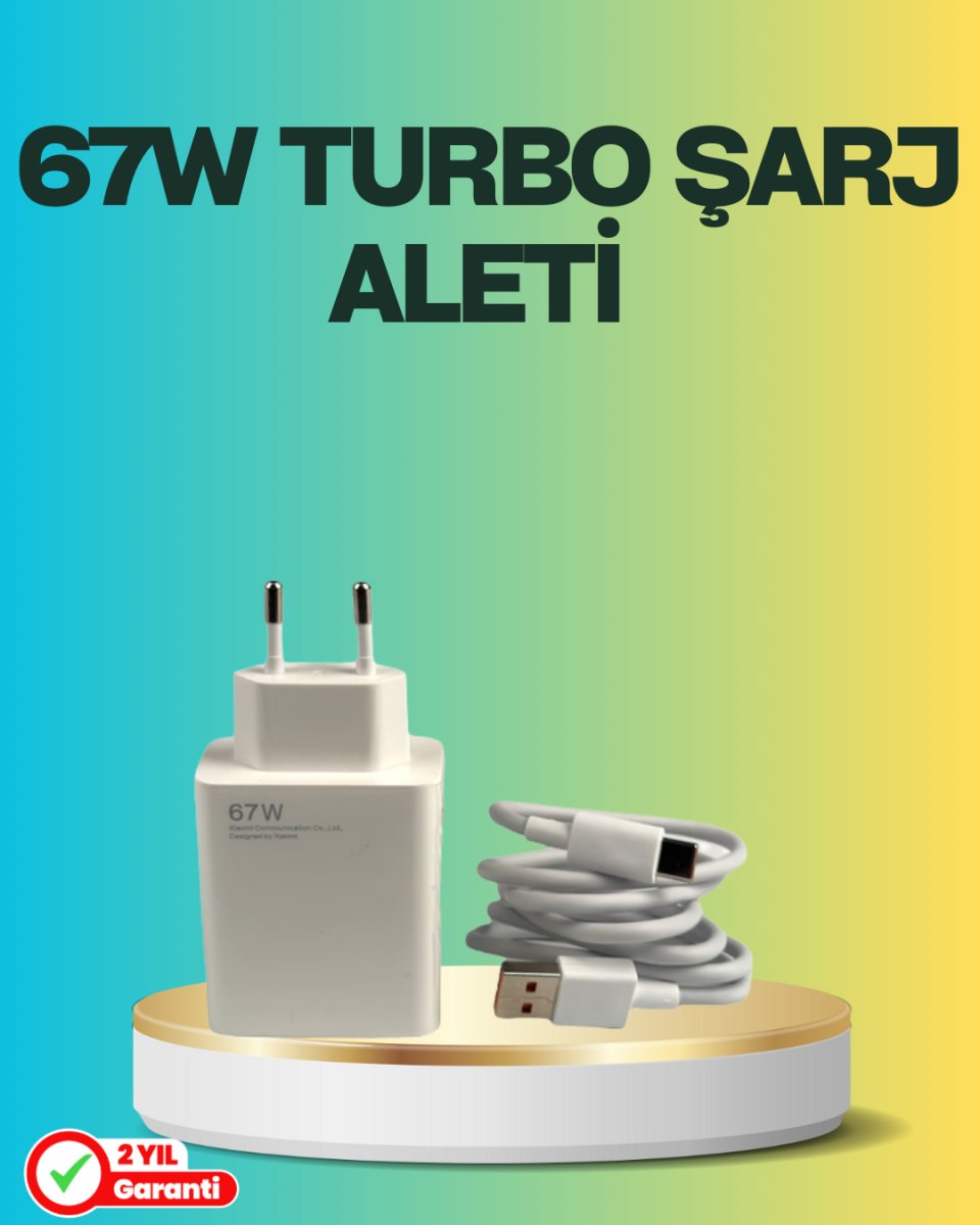67 Watt Type C Turbo Şarj Seti 1 67 Watt Type C Turbo Şarj Seti