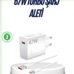 67 Watt Çift Turbo Şarj Adaptörü Reno 4 5 6 Uyumlu