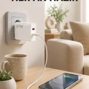 67 Watt Type C Şarj Adaptörü Asus Zenfone 7 8 9 Uyumlu Yeni Nesil