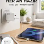 67 Watt Type C Hızlı Şarj Başlık Xiaomi Black Shark Uyumlu Yeni Nesil