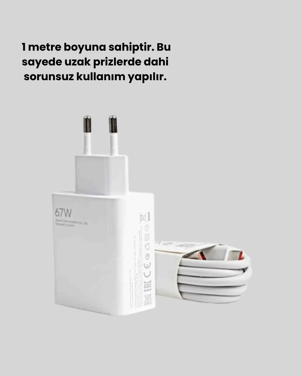 67 Watt Güvenli Hızlı Şarj Adaptörü Samsung M31 M33 M51 Uyumlu Yeni Nesil 2 67 Watt Güvenli Hızlı Şarj Adaptörü Samsung M31 M33 M51 Uyumlu Yeni Nesil - Görsel 2