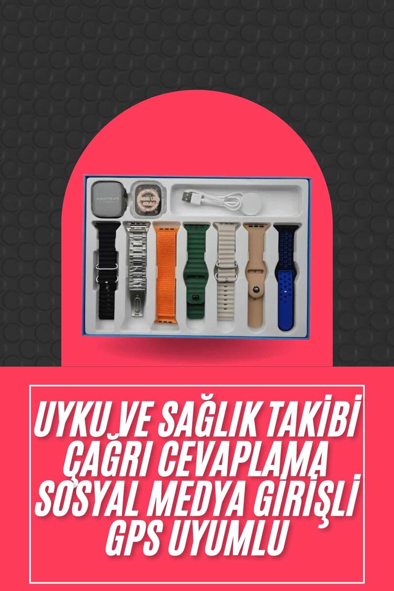 Akıllı Saat Unisex Akıllı Saat Çoklu Kordon Seçeneği Çelik Kordon Plastik Kordon 2 Akıllı Saat Unisex Akıllı Saat Çoklu Kordon Seçeneği Çelik Kordon Plastik Kordon - Görsel 2