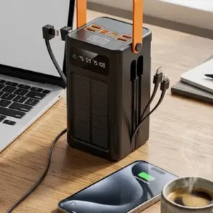 Güneş Enerjili Taşınabilir Powerbank Yüksek Kapasiteli Hızlı Şarj Özellikli