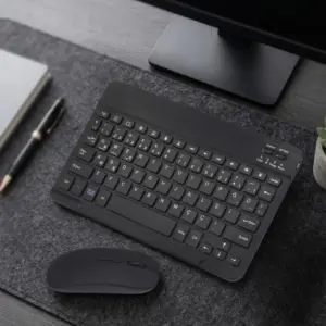 Bluetooth Klavye Mouse Seti Taşınabilir Wireless Bilgisayar Aksesuarı