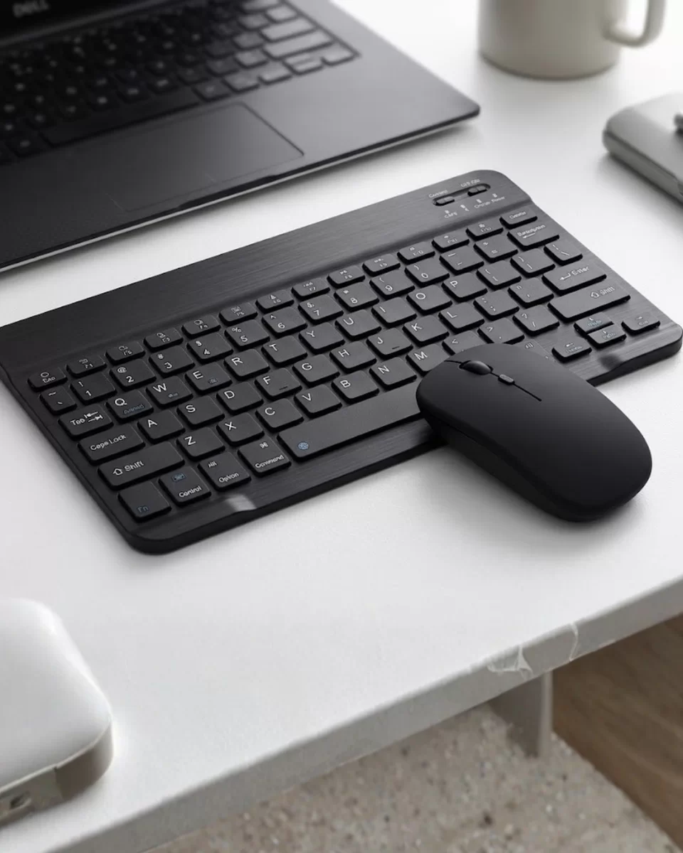 Kablosuz Bluetooth Klavye Mouse Seti Wireless Sessiz İnce Tasarım Çoklu Uyumlu 1 Kablosuz Bluetooth Klavye Mouse Seti Wireless Sessiz İnce Tasarım Çoklu Uyumlu