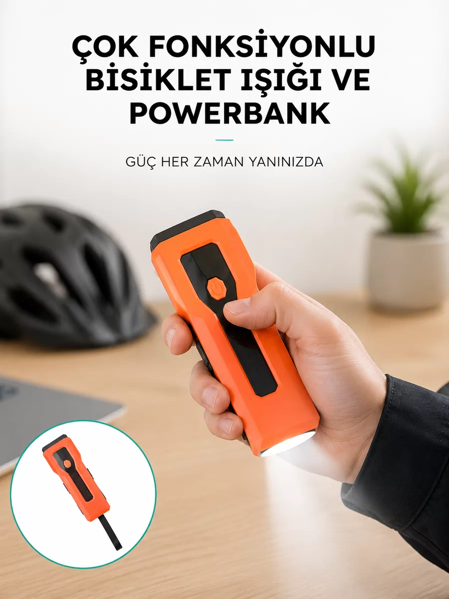 5000 mAh Bataryalı Bisiklet Farı COB Çakar Çok Fonksiyonlu Yeni Nesil 1 5000 mAh Bataryalı Bisiklet Farı COB Çakar Çok Fonksiyonlu Yeni Nesil