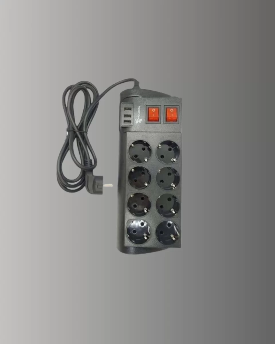 2 Metre Güçlü Çoklu Priz 8 Soket Yeni Nesil 4 2 Metre Güçlü Çoklu Priz 8 Soket Yeni Nesil - Görsel 4
