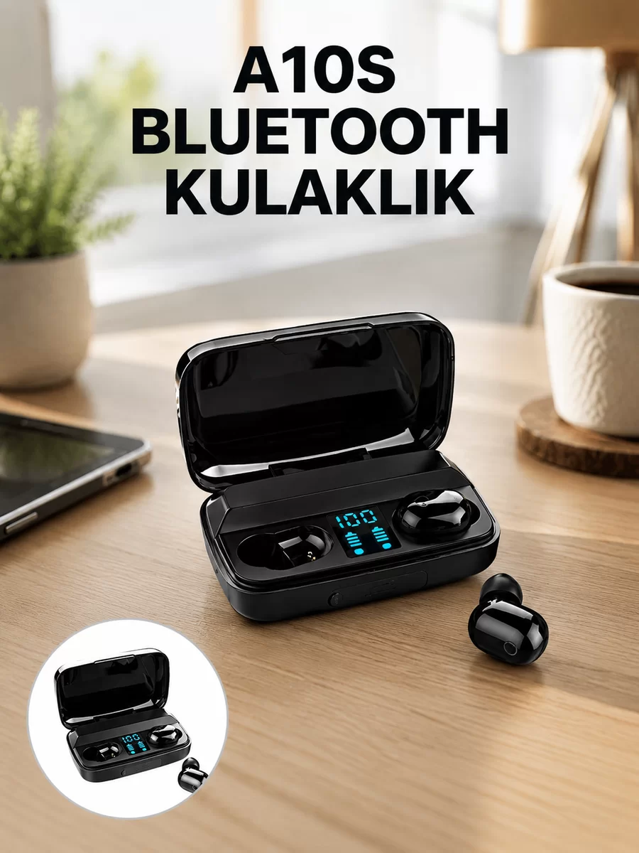 TWS A10s Bluetooth 5.0 Kulaklık – Yüksek Ses Kalitesi Ergonomik Uzun Pil Ömürlü Yeni Nesil 1 TWS A10s Bluetooth 5.0 Kulaklık – Yüksek Ses Kalitesi Ergonomik Uzun Pil Ömürlü Yeni Nesil