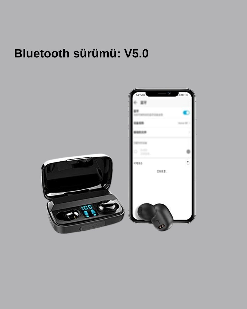 A10s TWS Bluetooth 5.0 Kulaklık – Powerbank’li Şarj Kutusu Dokunmatik Kontrol Gerçek Stereo 4 A10s TWS Bluetooth 5.0 Kulaklık – Powerbank’li Şarj Kutusu Dokunmatik Kontrol Gerçek Stereo - Görsel 4