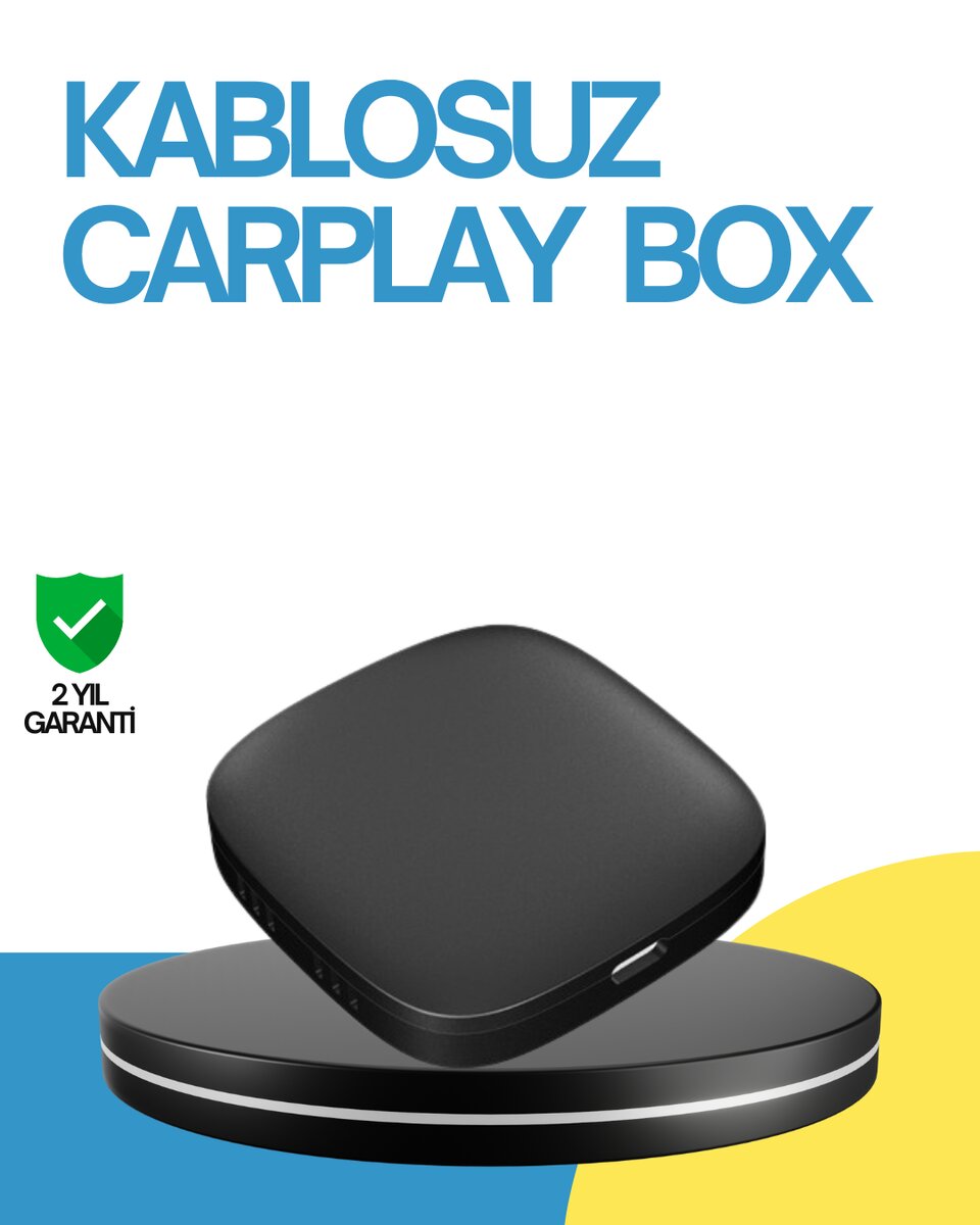 Kablosuz CarPlay ve Android Auto Dönüştürücü Adaptör 1 Kablosuz CarPlay ve Android Auto Dönüştürücü Adaptör