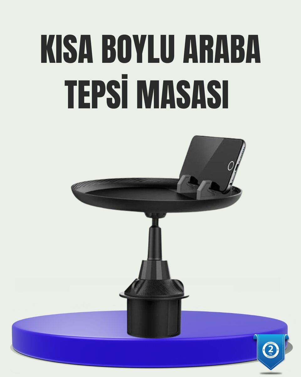 360° Döner Araç Bardaklık Tepsisi Geniş Yemek Alanlı Telefon Standlı 1 360° Döner Araç Bardaklık Tepsisi Geniş Yemek Alanlı Telefon Standlı