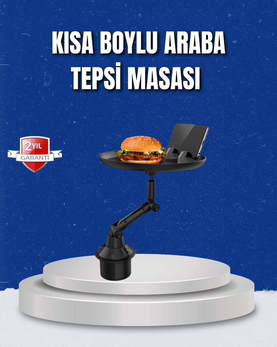 Ayarlanabilir Araç İçi Bardaklık Tepsisi 9 İnç Geniş Alan ve Telefon Standlı 1 Ayarlanabilir Araç İçi Bardaklık Tepsisi 9 İnç Geniş Alan ve Telefon Standlı