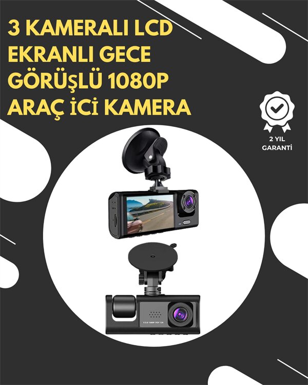 G-Sensör ve Hareket Algılama Destekli 1080p Araç İçi Güvenlik Kamerası 1 G-Sensör ve Hareket Algılama Destekli 1080p Araç İçi Güvenlik Kamerası