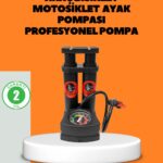 Ayaklı Bisiklet Pompası Basınç Göstergeli Çok Amaçlı