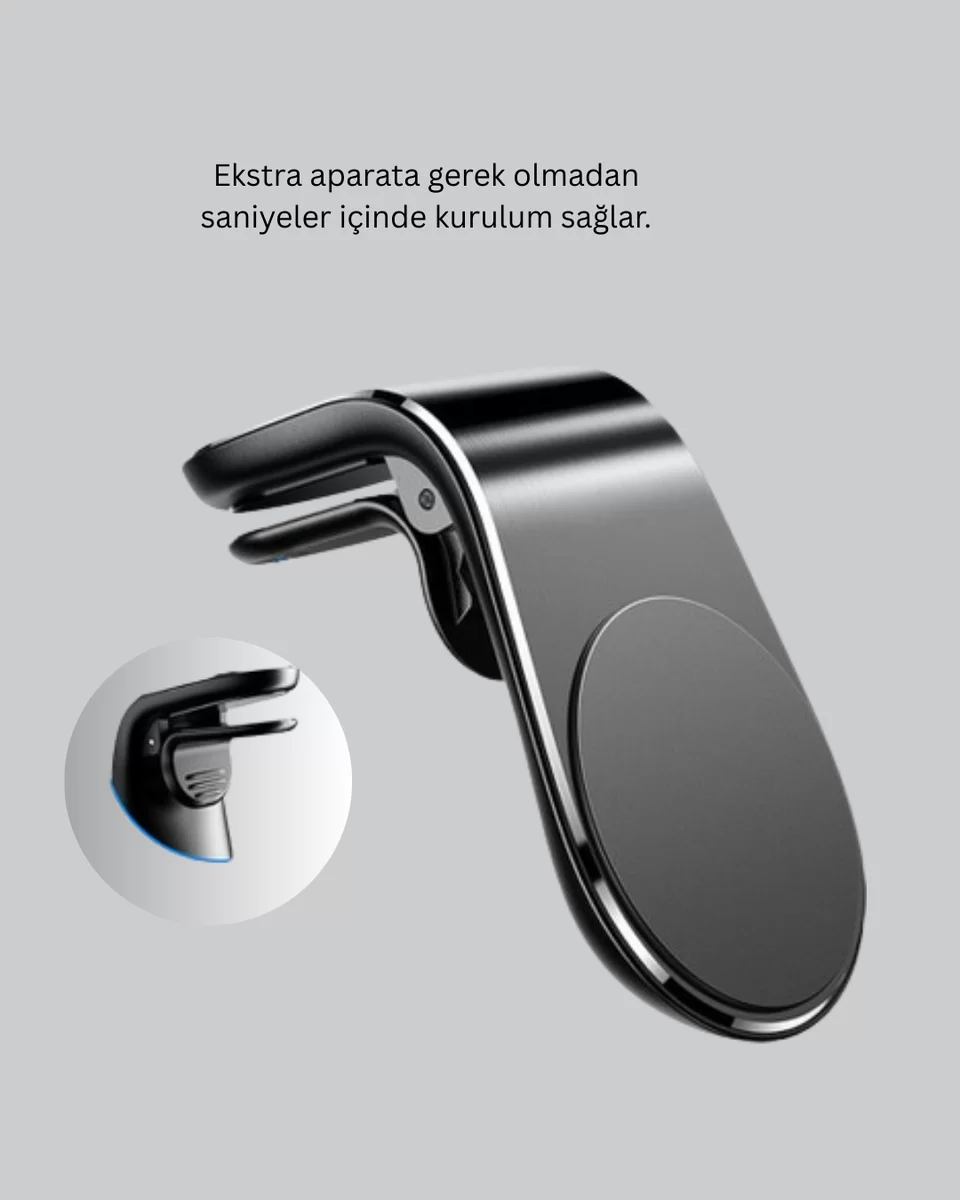 Kalorifer Izgaralı Manyetik Telefon Tutucu – Sarsıntı Geçirmez Yeni Nesil 2 Kalorifer Izgaralı Manyetik Telefon Tutucu – Sarsıntı Geçirmez Yeni Nesil - Görsel 2