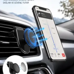 Kalorifer Izgaralı Manyetik Telefon Tutucu – Sarsıntı Geçirmez Yeni Nesil
