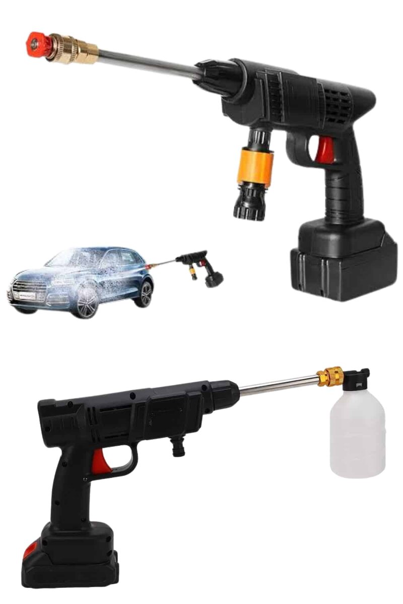 Bahçe Sulama Tabancası Makinesi Yüksek Basınçlı Akülü Yıkama Makinesi 2 Bahçe Sulama Tabancası Makinesi Yüksek Basınçlı Akülü Yıkama Makinesi - Görsel 2