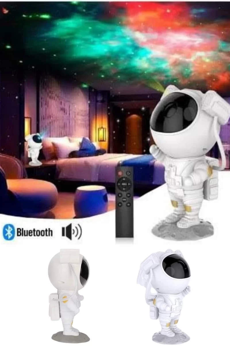 Projeksiyon Astronot Lamba Speaker Sevimli Astronot Bluetooth Hoparlör Yeni Nesil 3 Projeksiyon Astronot Lamba Speaker Sevimli Astronot Bluetooth Hoparlör Yeni Nesil - Görsel 3