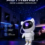 Projeksiyon Astronot Lamba Speaker Sevimli Astronot Bluetooth Hoparlör Yeni Nesil