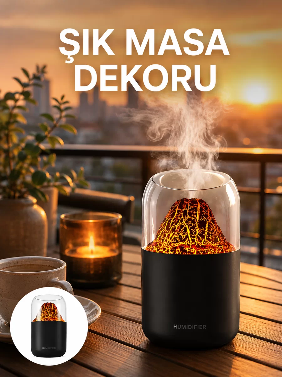 Büyük Kapasiteli Aromaterapi Cihazı – 280 ml Su Haznesi Yeni Nesil 1 Büyük Kapasiteli Aromaterapi Cihazı – 280 ml Su Haznesi Yeni Nesil