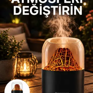 Alev Efektli Ultrasonik Difüzör – Sessiz Çalışma Yeni Nesil