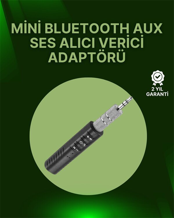 Bluetooth 4.1 Ses Alıcısı | 3.5mm Girişli Hoparlör & Kulaklıklar İçin Kablosuz Dönüştürücü 1 Bluetooth 4.1 Ses Alıcısı | 3.5mm Girişli Hoparlör & Kulaklıklar İçin Kablosuz Dönüştürücü
