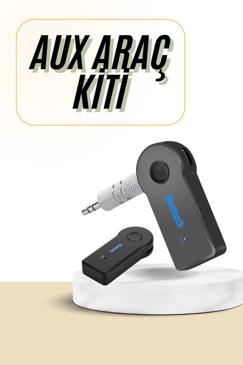 Bluetooth Araç Kiti Aux Çıkışlı Telefon Müzik Alıcı Tüm Cihazlara Uyumlu 1 Bluetooth Araç Kiti Aux Çıkışlı Telefon Müzik Alıcı Tüm Cihazlara Uyumlu