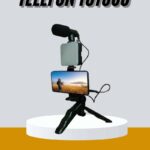Tripod Telefon Tutucu Kumandalı Mikrofon Led Işık Vlog Video Kayıt