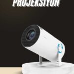 Ayaklı Projeksiyon Taşınabilir Mini Projektör Sinema Projektörü Android