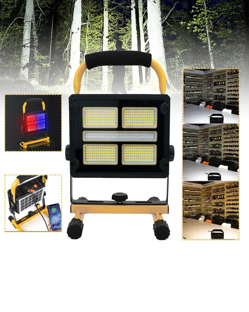 Solar Enerjili LED Kamp Feneri 4 Modlu Ayarlanabilir Açılı Güçlü Aydınlatma 4 Solar Enerjili LED Kamp Feneri 4 Modlu Ayarlanabilir Açılı Güçlü Aydınlatma - Görsel 4