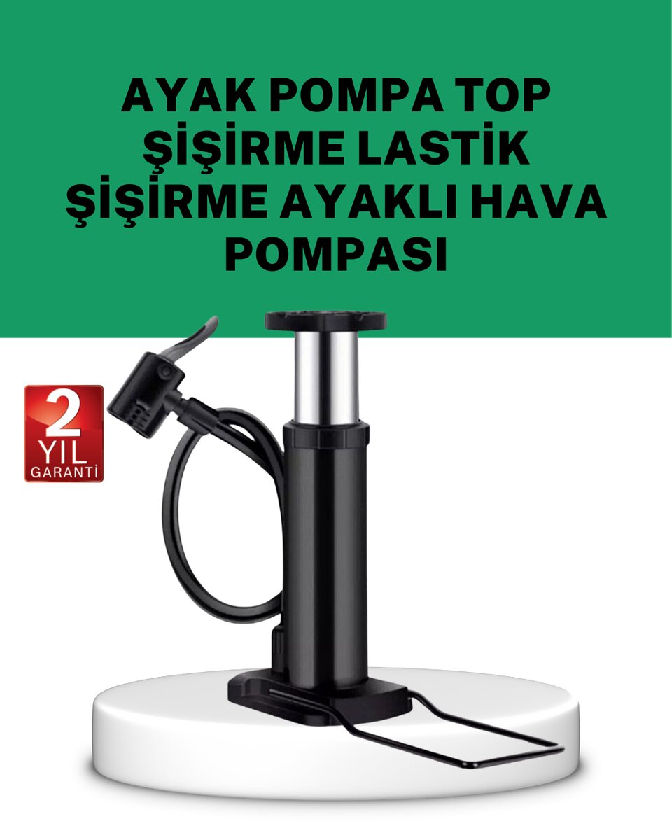 Çok Amaçlı Ayak Pompası Dayanıklı Pratik Hava Pompası 1 Çok Amaçlı Ayak Pompası Dayanıklı Pratik Hava Pompası