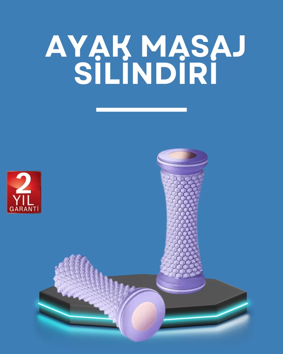 Ayak Masaj Rulosu Akupresur Silindir Kas Gevşetici Taşınabilir 1 Ayak Masaj Rulosu Akupresur Silindir Kas Gevşetici Taşınabilir