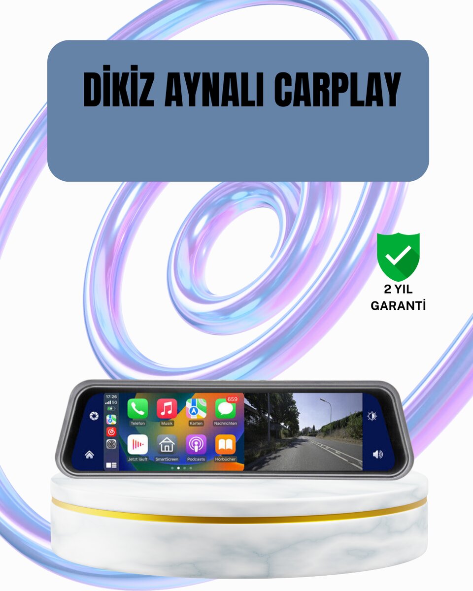 Ön Arka Kameralı Dokunmatik Dikiz Aynası 170° Geniş Açı 1 Ön Arka Kameralı Dokunmatik Dikiz Aynası 170° Geniş Açı