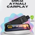 1080P Çift Kameralı Dokunmatik Dikiz Aynası G Sensörlü