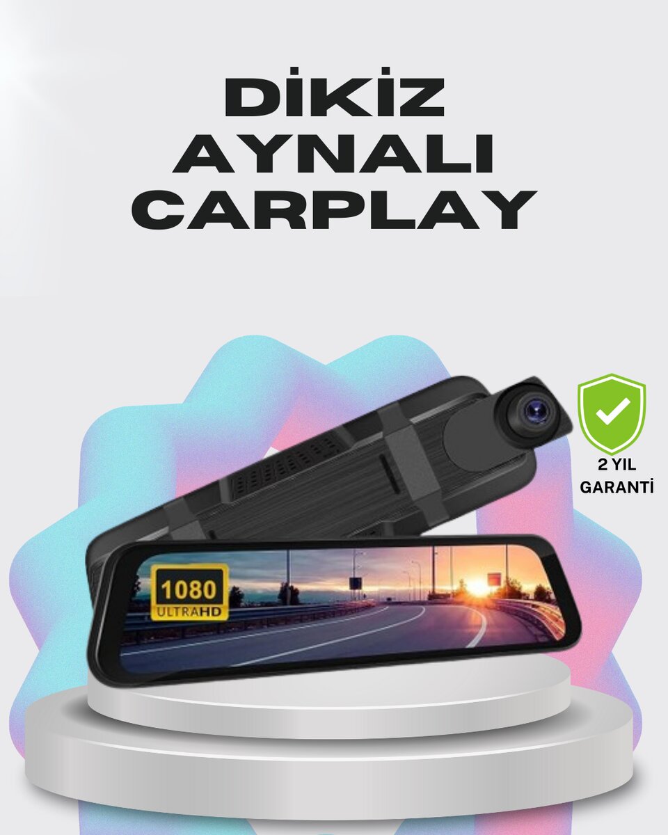 1080P Çift Kameralı Dokunmatik Dikiz Aynası G Sensörlü 1 1080P Çift Kameralı Dokunmatik Dikiz Aynası G Sensörlü