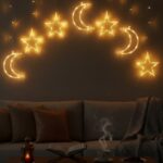 Büyük Ay Yıldız Ramazan Led Işık Dekoratif Işıklı Süs