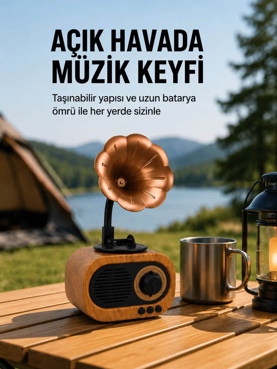 Taşınabilir Mini Retro Radyo Bluetooth Hoparlör USB SD AUX Destekli Yeni Nesil 1 Taşınabilir Mini Retro Radyo Bluetooth Hoparlör USB SD AUX Destekli Yeni Nesil