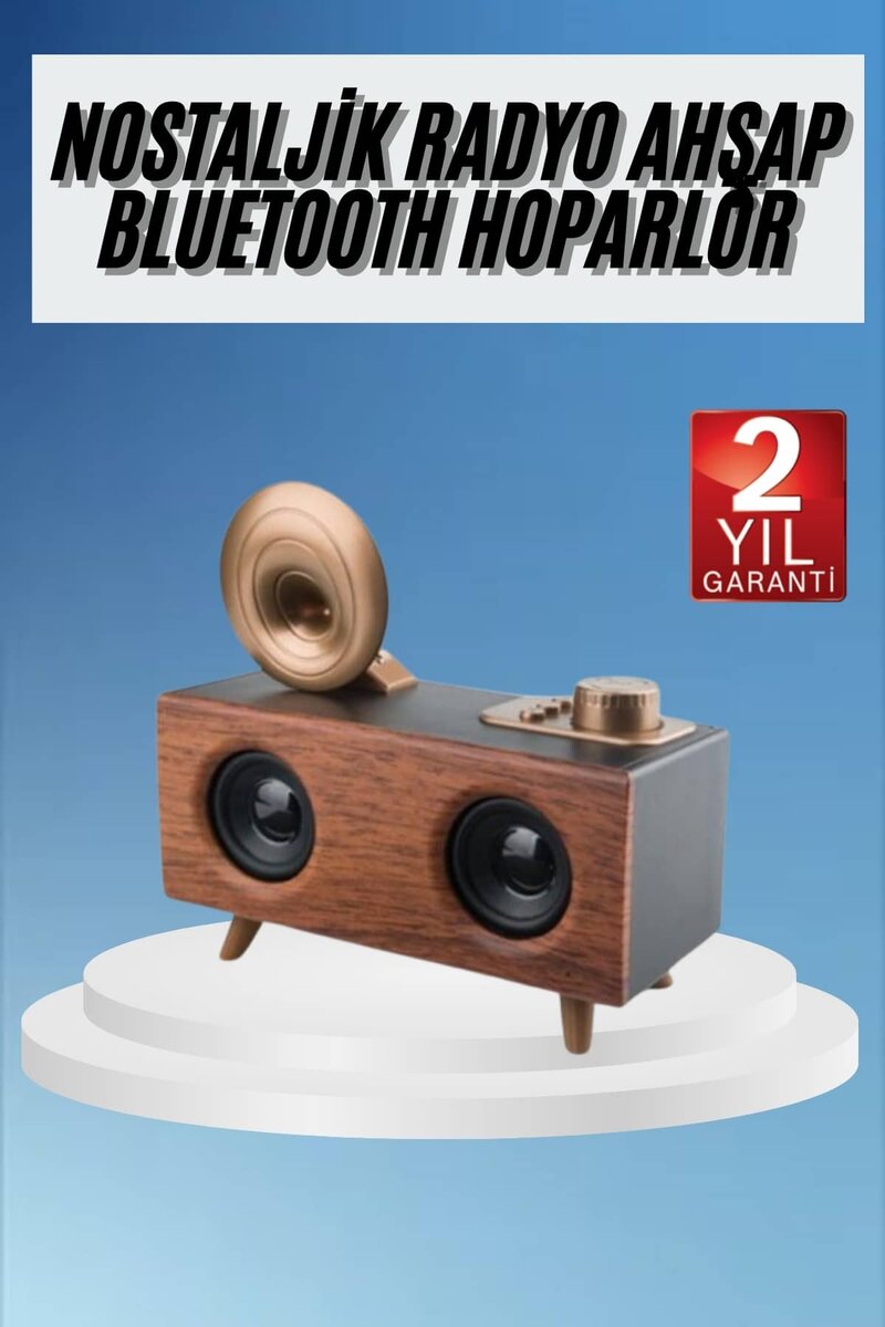 Gramafon Radyo Bluetooth Hoparlör Nostaljik Radyo FM Radyo 1 Gramafon Radyo Bluetooth Hoparlör Nostaljik Radyo FM Radyo