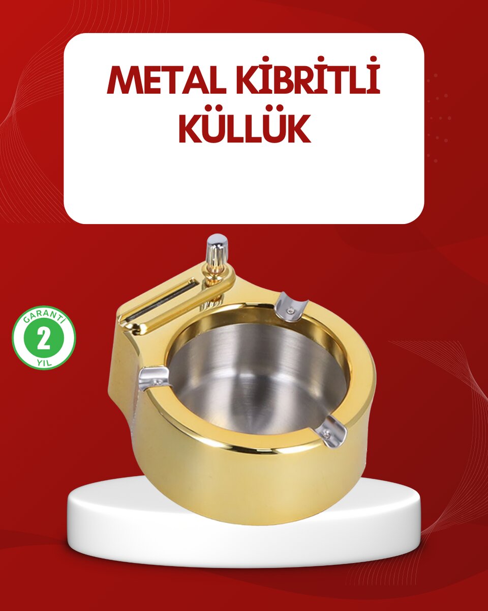 Metal Küllük Gizli Ateşleme Sistemli Şık Tasarım 1 Metal Küllük Gizli Ateşleme Sistemli Şık Tasarım