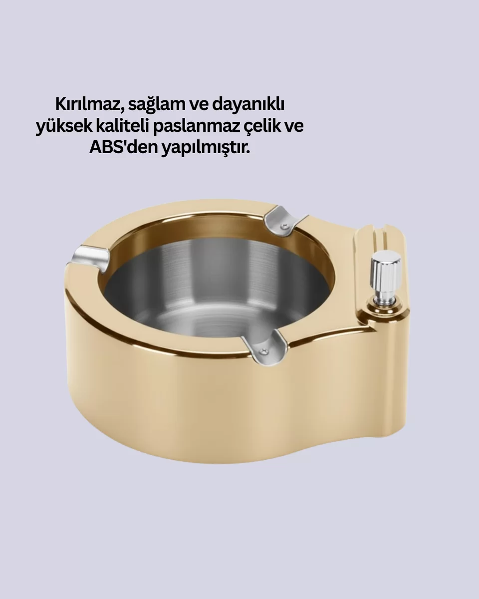 Çakmak Entegreli Küllük Yeniden Doldurulabilir Metal Gövde Yeni Nesil 3 Çakmak Entegreli Küllük Yeniden Doldurulabilir Metal Gövde Yeni Nesil - Görsel 3