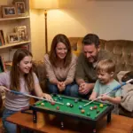 Çocuklar İçin Bilardo Seti Masaüstü Snooker ve Pool Oyuncak