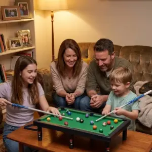 Çocuklar İçin Bilardo Seti Masaüstü Snooker ve Pool Oyuncak