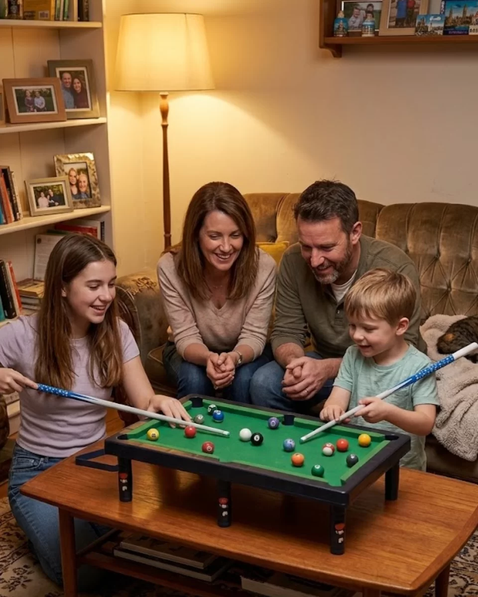 Çocuklar İçin Bilardo Seti Masaüstü Snooker ve Pool Oyuncak 1 Çocuklar İçin Bilardo Seti Masaüstü Snooker ve Pool Oyuncak