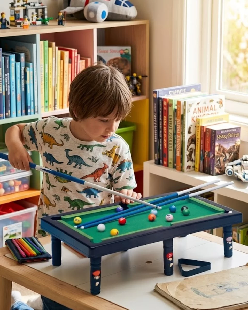 Mini Bilardo Oyunu Seti Evde Eğlenceli Masa Oyunu Çocuk ve Aile 1 Mini Bilardo Oyunu Seti Evde Eğlenceli Masa Oyunu Çocuk ve Aile