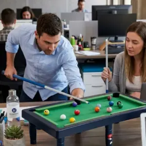Oyuncak Bilardo Masası Seti Çocuklar İçin Eğlence ve Beceri Oyunu