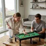 Mini Bilardo Masası Oyuncak Seti Çocuklar İçin Eğlenceli Masa Oyunu